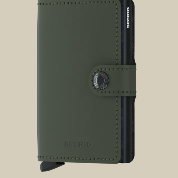 secrid miniwallet kortholder MATTE GREEN-BLACK