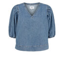 Numph Nutotonto Blouse 704467 Medium Blue Denim