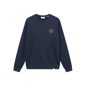 Les Deux Globe Sweatshirt Dark Navy/Brown