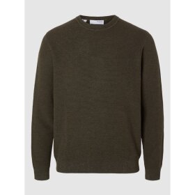 Slected Homme Ross Knit Crew Neck Forest Night