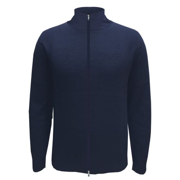 Selected Homme Ross Knit Full Zip Dark Sapphire