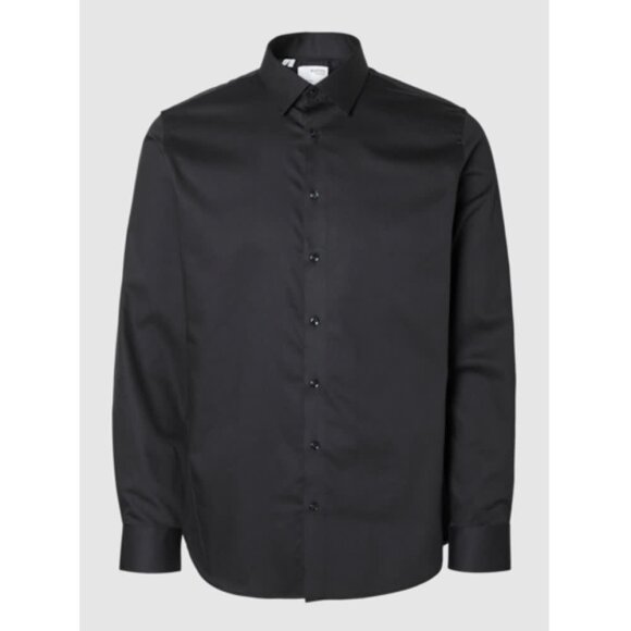 Selected Homme Slim Performance shirt LS Black