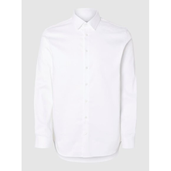 Selected Homme Slim Performance shirt LS Bright White