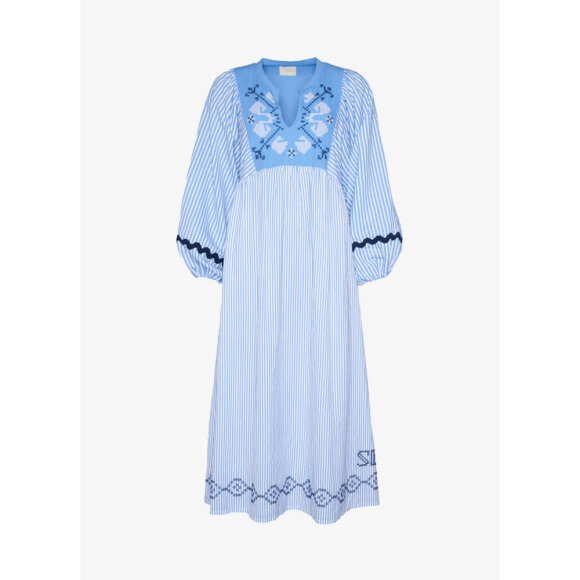 Sissel Edelbo Beate Dress Blue White