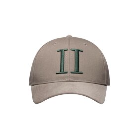 Les Deux Baseball Cap Suede ll Desert Taupe/Pine Green