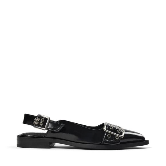 Pavement Saso Slingback Black Patent