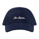 Les Deux Errol Corduroy Dad Cap Dark Navy