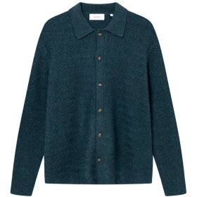 Mos Mosh Gallery Finnegan Knit Shirt Pine Green