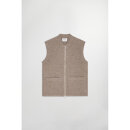 NN07 Boiled Vest 6398 119 Khaki Beige