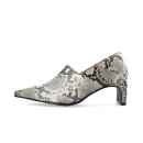 BIANCO Rowe Heel Step Down Mule White Snake