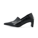 BIANCO Rowe Heel Step Down Black Croco