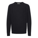 Casual Friday Kristian Crew Neck Cable Knit Dark Navy