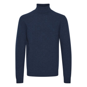 Casual Friday Karl Roll Neck Bounty Knit Dark Navy