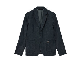 Mos Mosh Gallery Mason Herringbone Blazer Indigo Blue