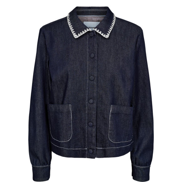 numph Nuhaven Shirt 705097 dark blue denim