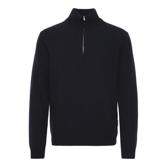 Casual Friday Karl halfzip lampswool knit Navy Blazer