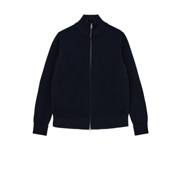 Mos Mosh Gallery Angelo Zip Cardigan Navy