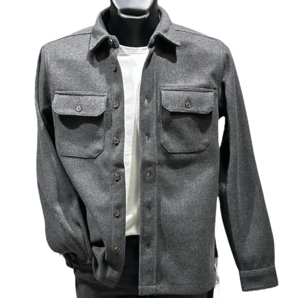 Plenum Studio Radish overshirt Charcoal