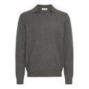 Casual Friday karl lambswool polo knit Pewter Mix 