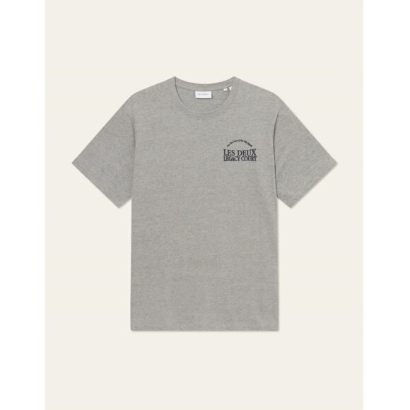 Les Deux Legacy Court T-shirt Grey Melange