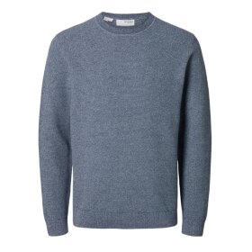 Selected Homme Ross Knit Crew Neck Ocean