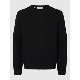 Selected Homme Ross Knit Crew Neck Black