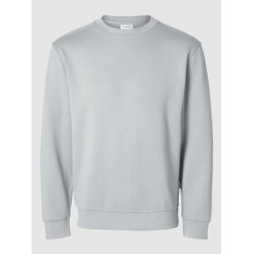 Selected Homme Manuel Soft Crew Neck Sweat Light Grey Melange