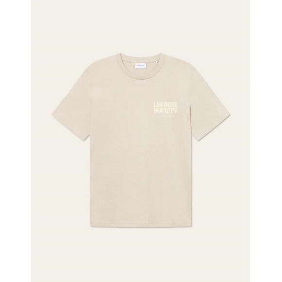 Les Deux Society T-shirt Light Sand/Summer Melon