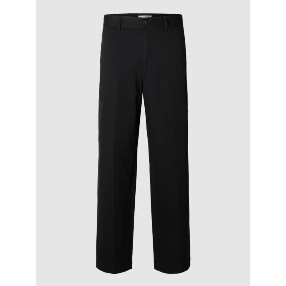 Selected Homme Loose Atlas Pant Black