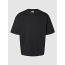 Selected Homme Loose Oscar SS O-Neck Tee Black