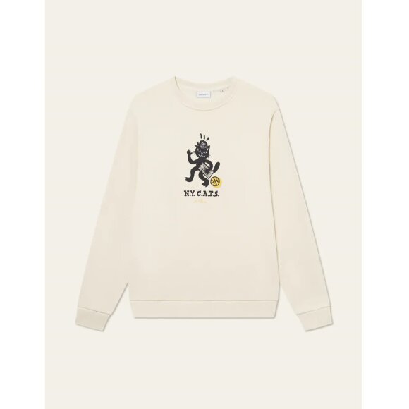 Les Deux Bruno Cat Sweatshirt Ivory 