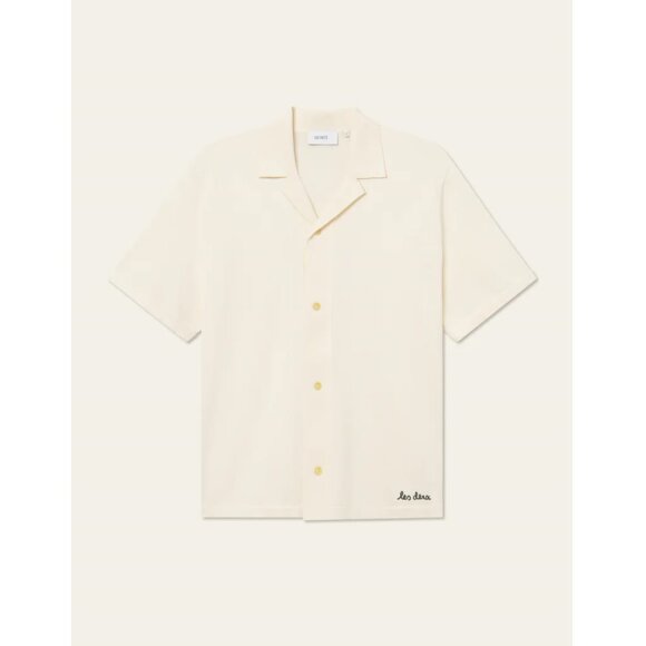 Les Deux Geoffroy SS Knit Shirt Ivory 