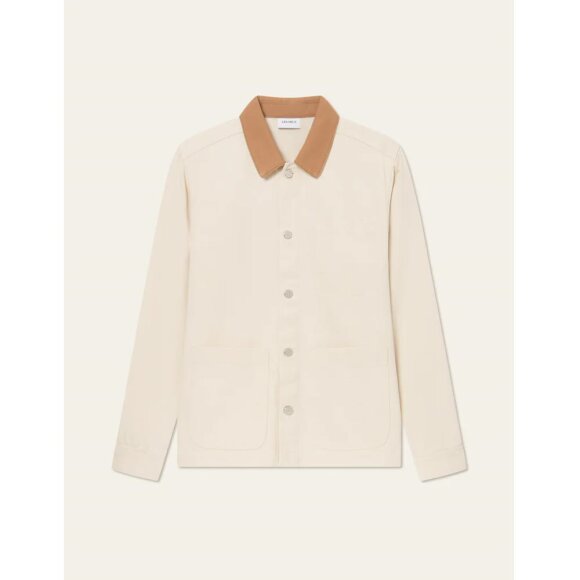 Les Deux Layton Denim Overshirt 2.0 Ivory 