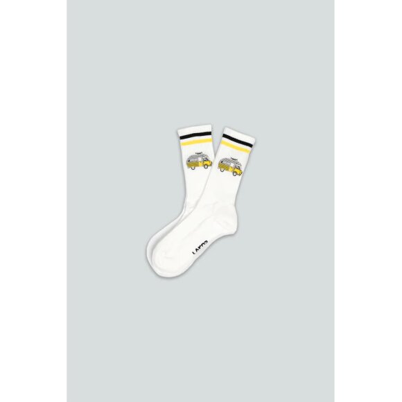 Lakor Sun Camper Socks White